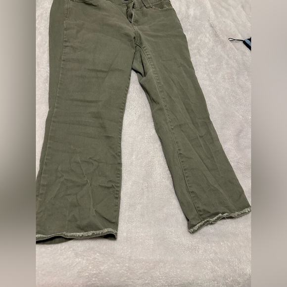 Democracy Women's Straight Leg Jeans - Olive Green - Picture 2 of 6